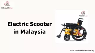 Electric scooter in Malaysia