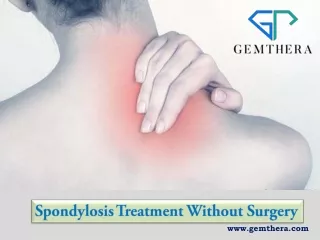 Spondylosis Treatment Without Surgery