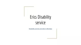 erics disability service