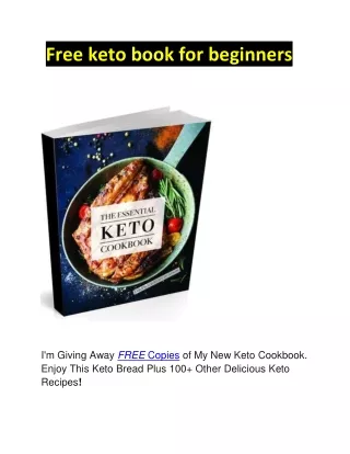 Free keto diet book for beginners