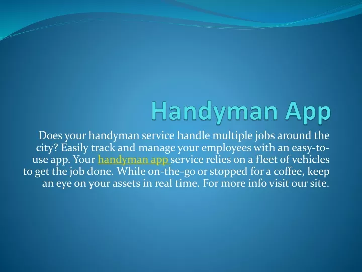 handyman app