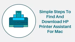 Download HP Printer Assistant For Mac