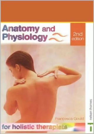 EPUB Anatomy and Physiology for Holistic Therapists