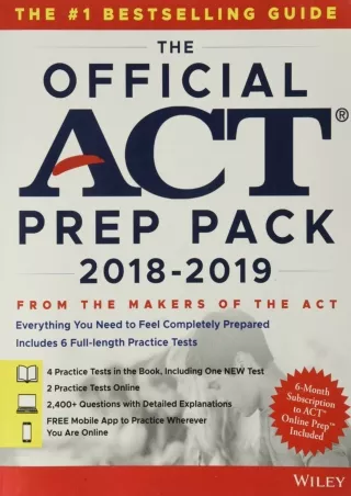 DOWNLOAD The Official ACT Prep Pack with 6 Full Practice Tests 4 in Official ACT