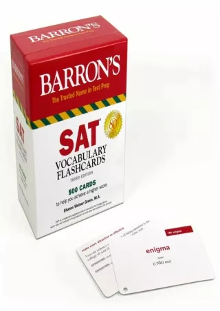 DOWNLOAD SAT Vocabulary Flashcards Barron s Test Prep