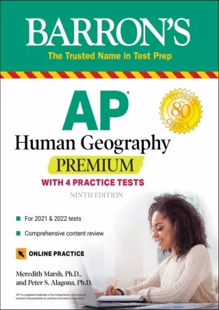 DOWNLOAD AP Human Geography Premium With 4 Practice Tests Barron s Test Prep