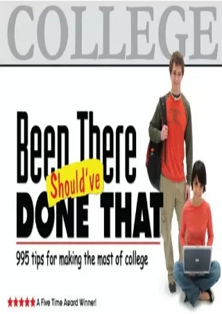 EPUB Been There Should ve Done That 995 Tips for Making the Most of College