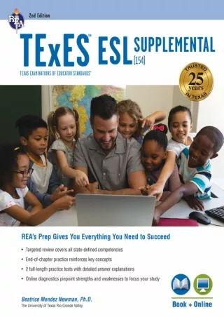 EBOOK TExES ESL Supplemental 154  2nd Ed  Book  Online TExES Teacher