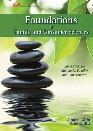 DOWNLOAD Foundations of Family and Consumer Sciences Careers Serving Individuals