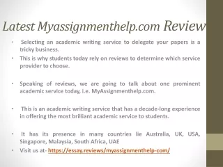 My assignment help reviews