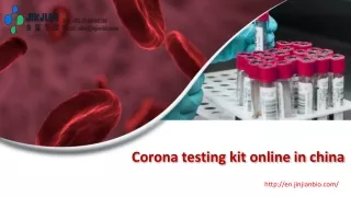 Corona testing kit online in china