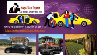 Attractive Napa Wine Tour Driver Packages