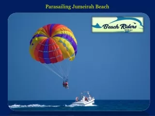 Parasailing Jumeirah Beach