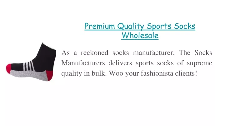 premium quality sports socks wholesale