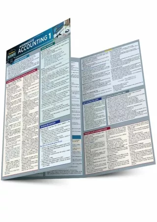 EPUB Intermediate Accounting 1 a QuickStudy Laminated Reference Guide Quickstudy