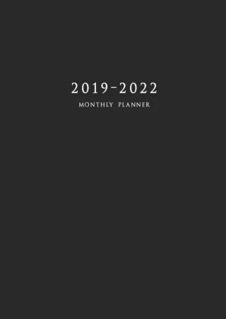 EBOOK 2019 2022 Monthly Planner Large Academic Year Planner with Inspirational