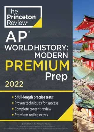 EPUB Princeton Review AP World History Modern Premium Prep 2022 6 Practice