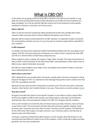 what is cbd oil what is cbd oil