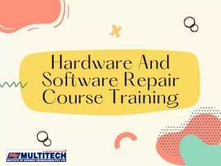 hardware and software repair course training