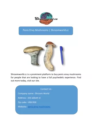 Penis Envy Mushrooms  Shroomworld.cc-converted