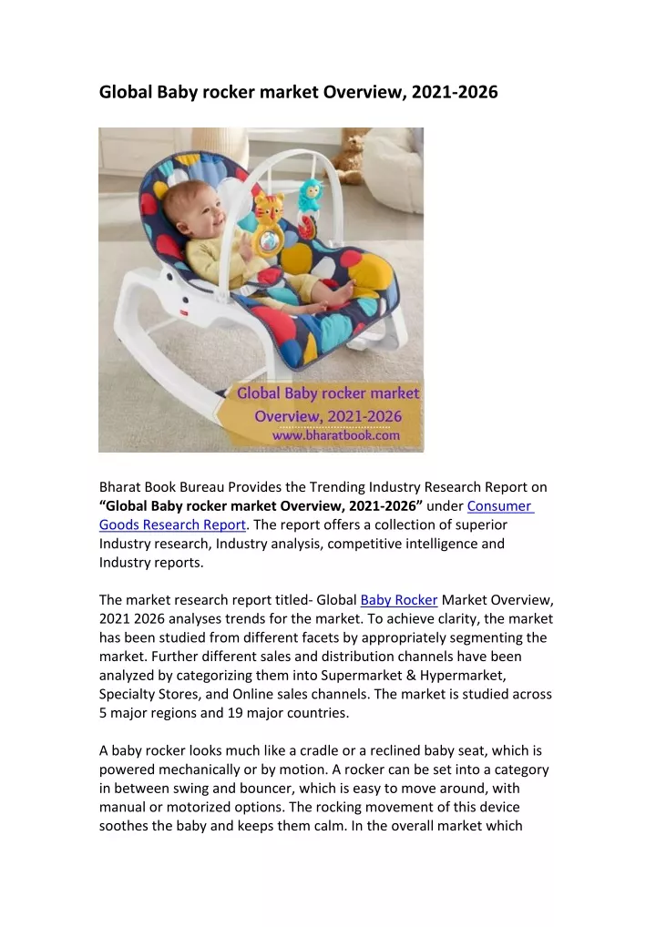 global baby rocker market overview 2021 2026