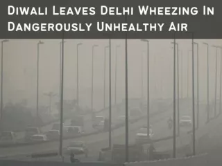 Diwali leaves Delhi wheezing in dangerously unhealthy air