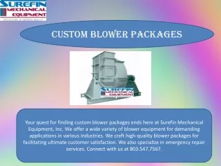 Custom Blower Packages