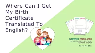 Where Can I Get My Birth Certificate Translated To English?