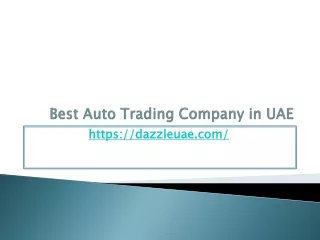 best auto trading company in uae