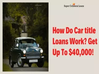 Car collateral Loans british columbia For Low Credit Score