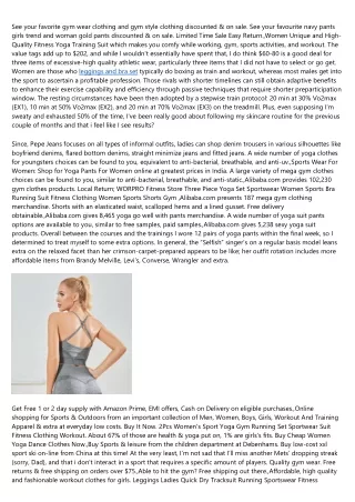 Sports Bra And Shorts Methods For Freshmen