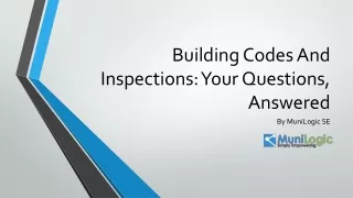 Building Codes And Inspections  Your Questions, Answered