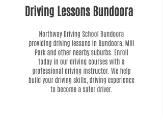 Driving School Bundoora