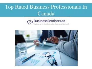 Top Rated Business Professionals In Canada