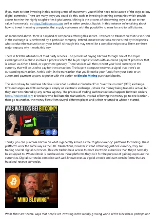 Buy Bitcoin by using an Electronic Currency Exchange