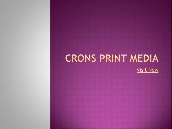 crons print media