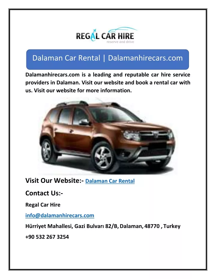 dalaman car rental dalamanhirecars com