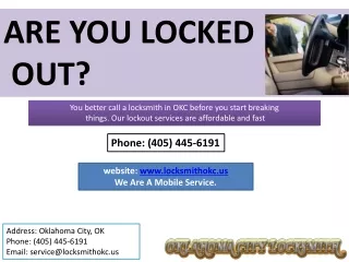 are you locked out