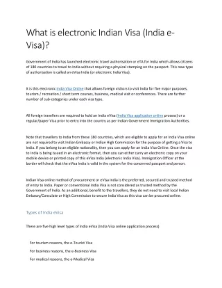 INDIA VISA APPLICATION ONLINE