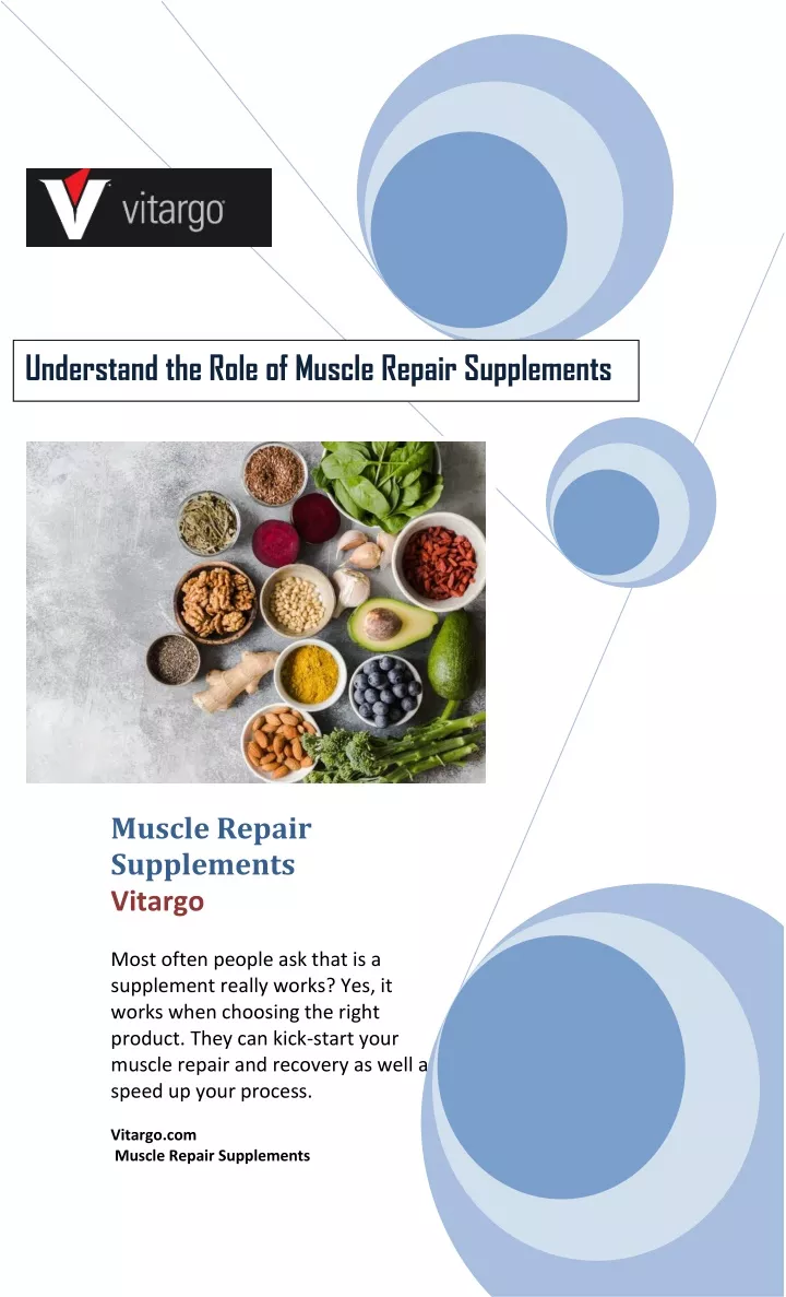 understand the role of muscle repair supplements