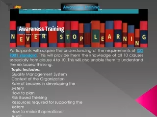 awareness training