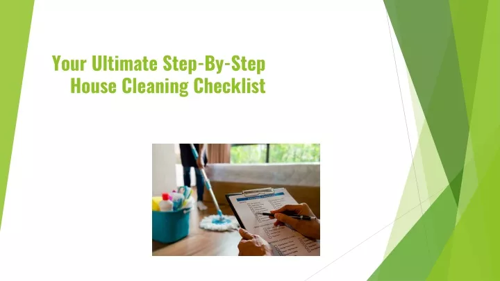 your ultimate step by step house cleaning checklist