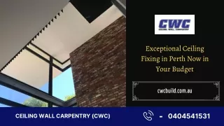 Exceptional Ceiling Fixing in Perth Now in Your Budget
