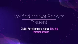 verified market reports present