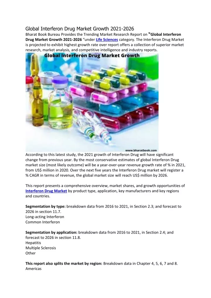 global interferon drug market growth 2021 2026