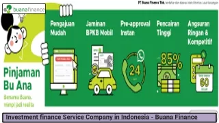 Investment finance Service Company in Indonesia - Buana Finance