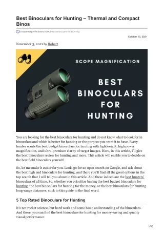 scopemagnification.com-Best Binoculars for Hunting  Thermal and Compact Binos 33333