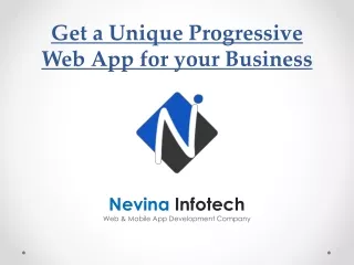 get a unique progressive web app for your business
