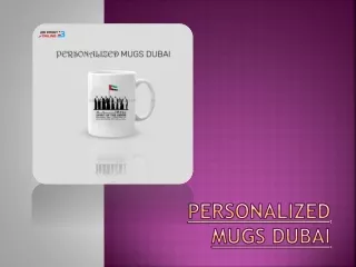 Use Personalized Mugs Dubai To Promote Your Business