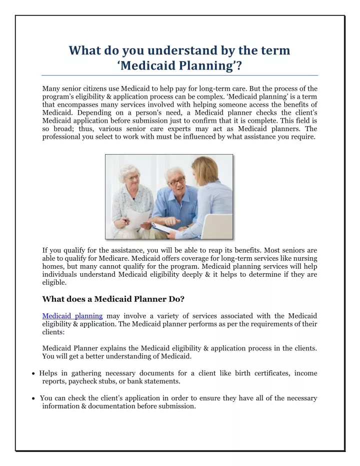 what do you understand by the term medicaid